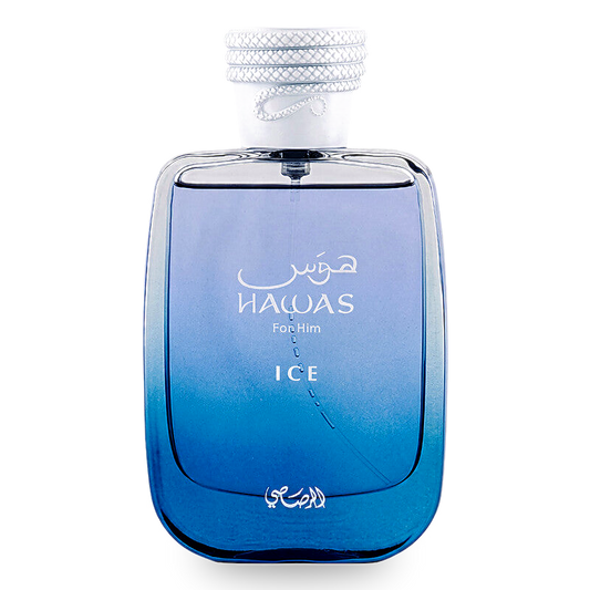 Rasasi Hawas Ice Eau de Parfum Spray for Men, 3.38 oz Fragrance